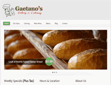 Tablet Screenshot of gaetanos.com